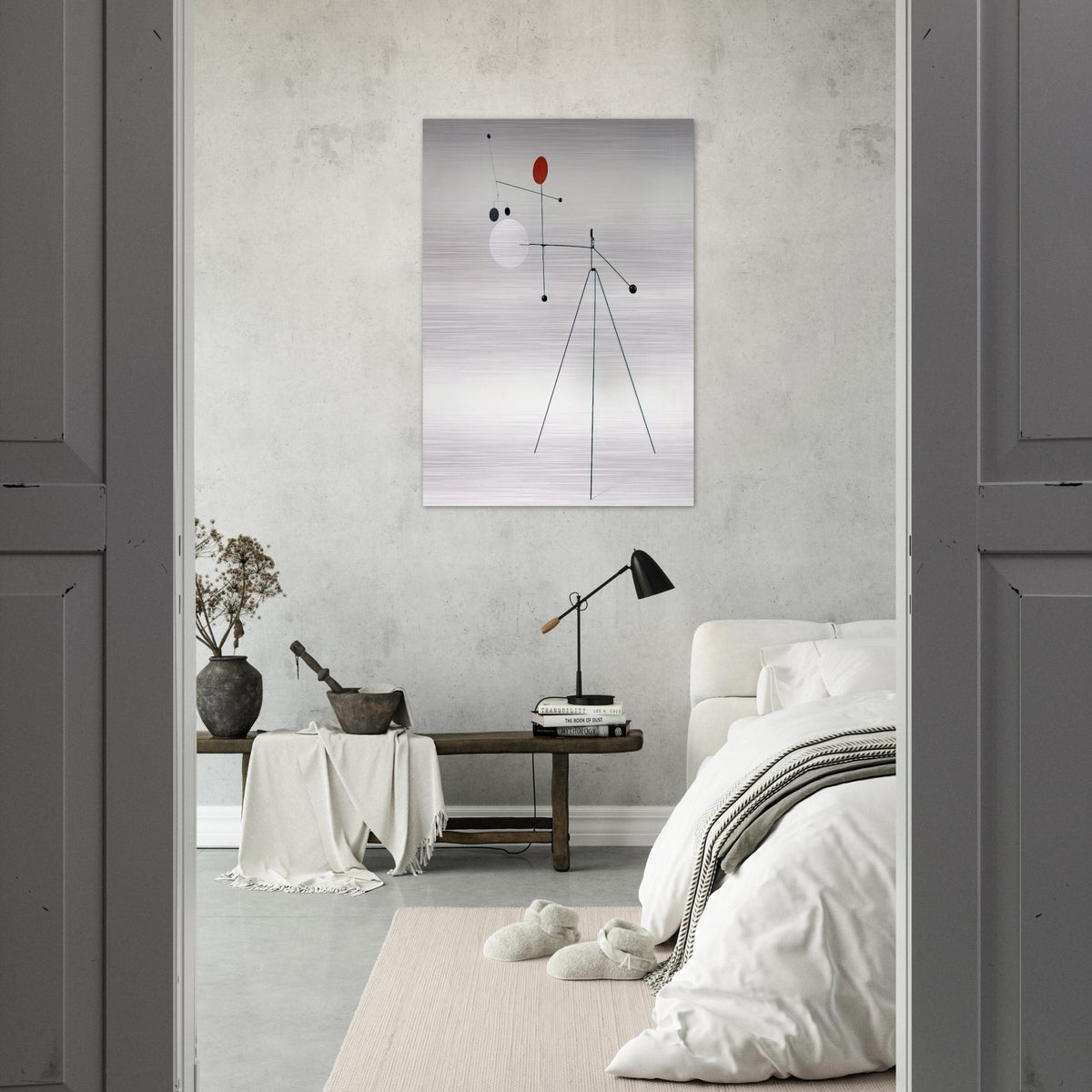 UNTITLED 1934 - Alexander Calder Brushed Aluminum Print - 70x100 cm / 28x40 inches | Alexander Calder Aluminum Print | Alexander Calder Prints