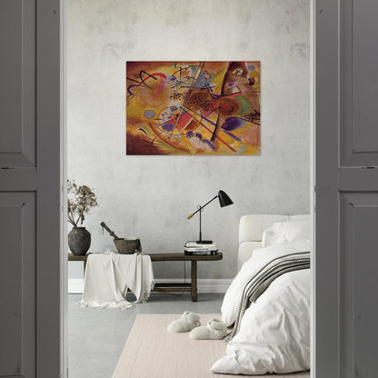 SMALL DREAM IN RED 1925 - Wassily Kandinsky Brushed Aluminum Print - 70x100 cm / 28x40 inches | Wassily Kandinsky Aluminum Print | Wassily Kandinsky Prints