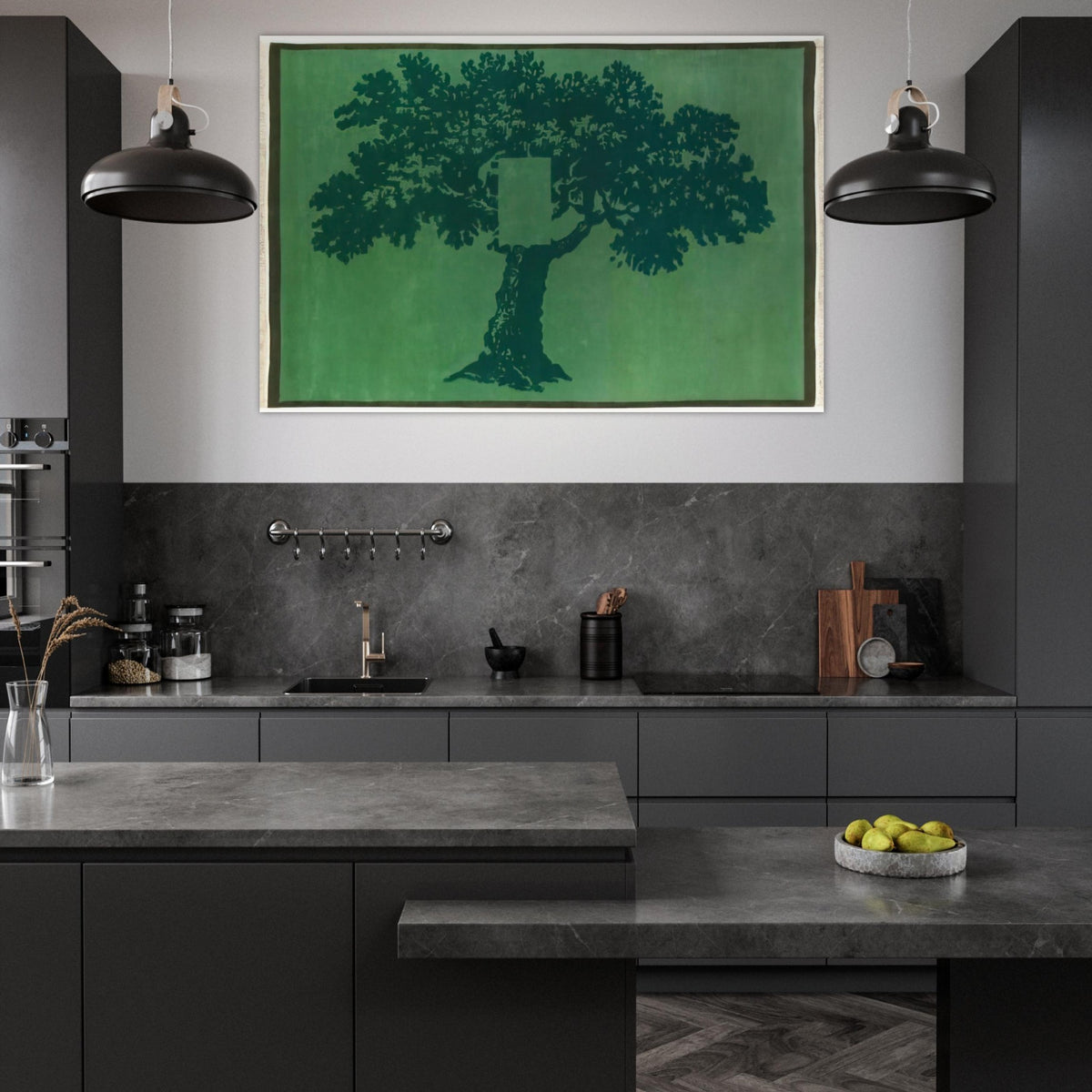 Albero Per Terra - 1984 - Mario Schifano Art Prints - 100x150 cm / 40x60″ inches | Mario Schifano Poster | Mario Schifano Prints