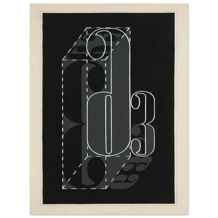 Josef Albers - 6 AND 3 1931  75x100 cm / 30x40inches Fine Art Poster