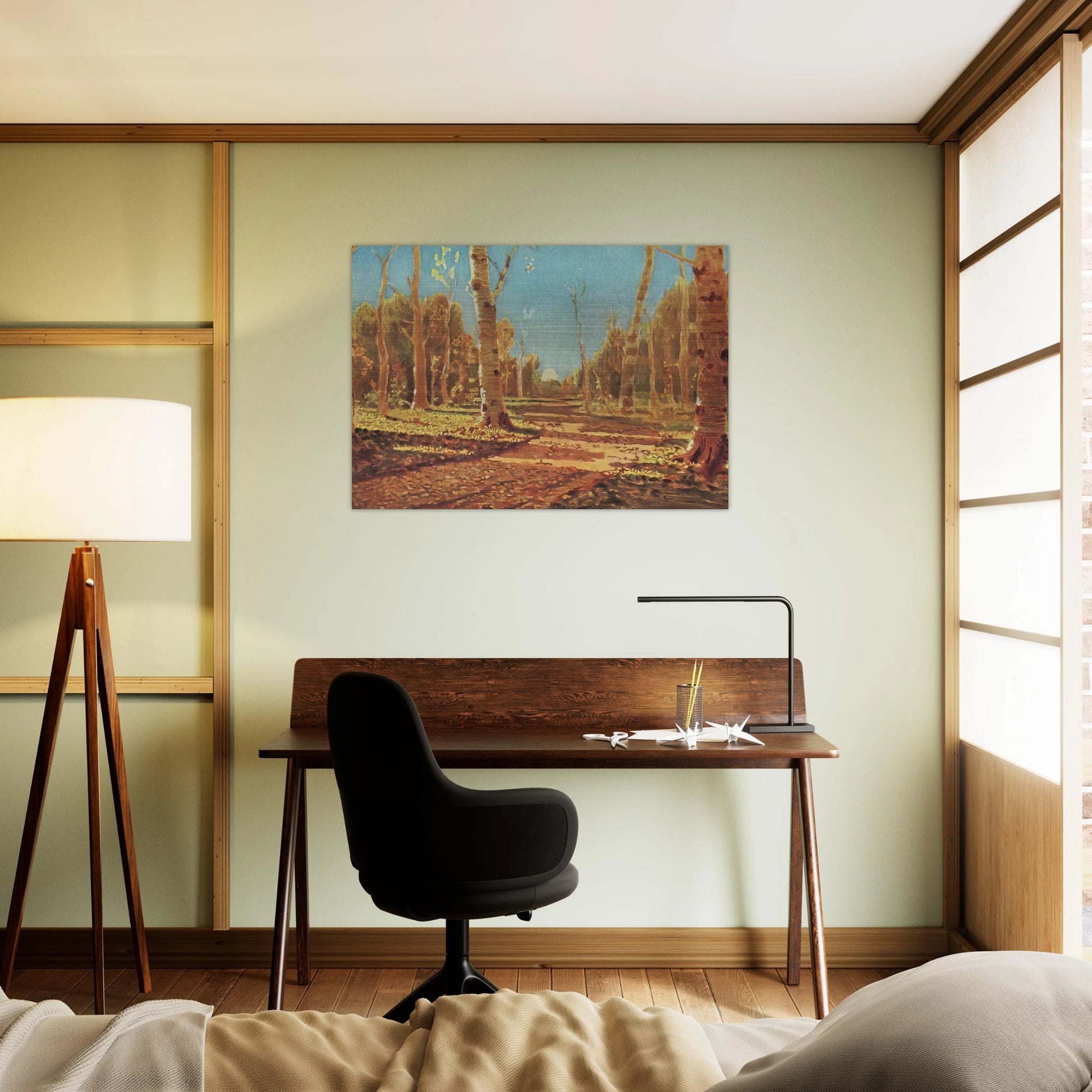 A Birch Grove - Arkhyp Kuindzhi Brushed Aluminum Print - 70x100 cm / 28x40 inches | Arkhyp Kuindzhi Aluminum Print | Arkhyp Kuindzhi Prints