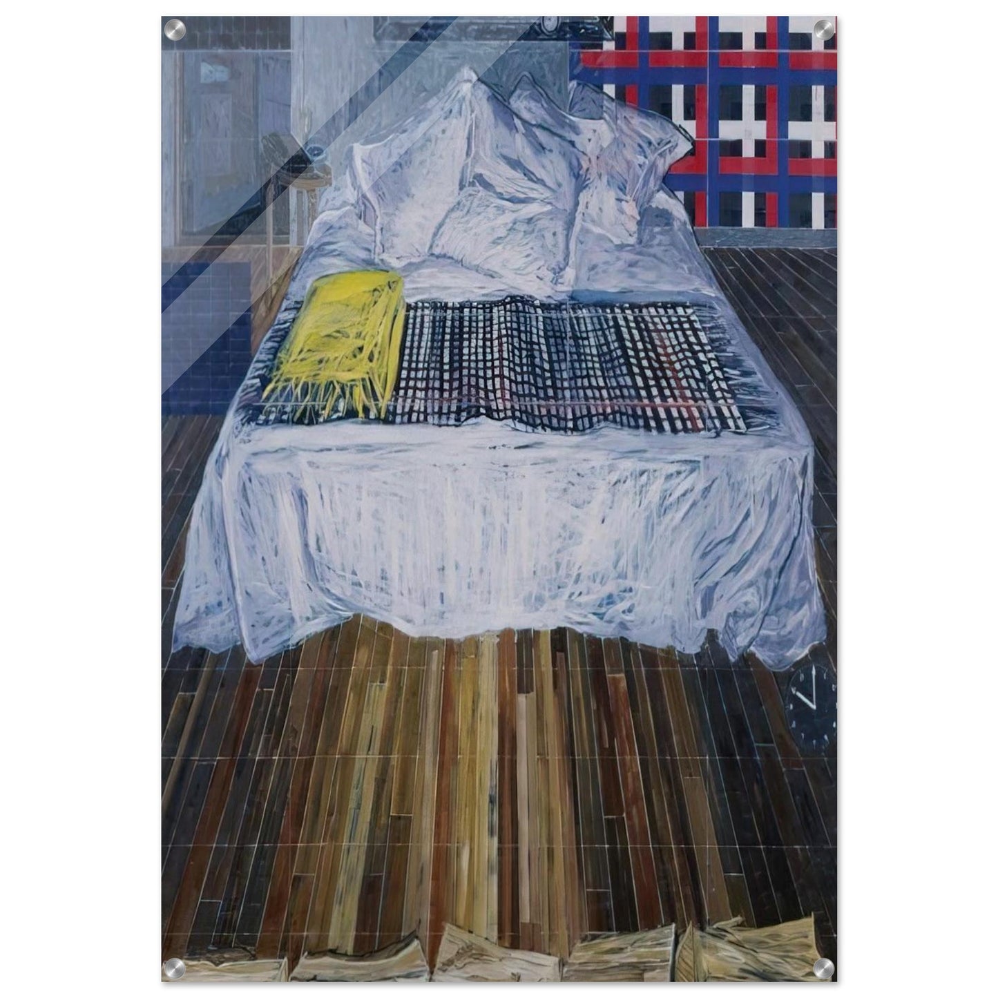 Ten P.M. - 1992 - Jennifer Bartlett Acrylic Print - 70x100 cm / 28x40″ inches | Jennifer Bartlett Wall Art | Jennifer Bartlett Prints