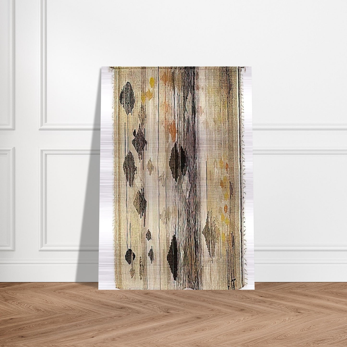 FLOATING SHAPES 1958 - Lenore Tawney Brushed Aluminum Print - 70x100 cm / 28x40 inches | Lenore Tawney Aluminum Print | Lenore Tawney Prints