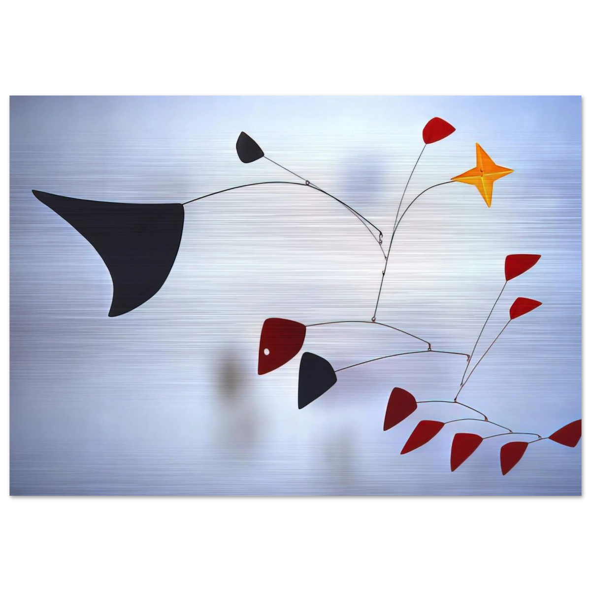 THE STAR 1960 - Alexander Calder Brushed Aluminum Print - 70x100 cm / 28x40 inches | Alexander Calder Aluminum Print | Alexander Calder Prints