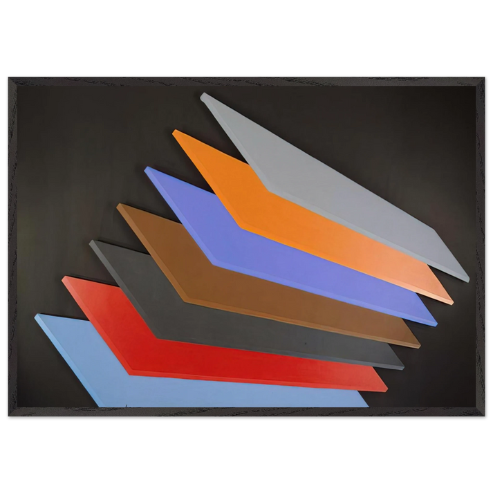 Twenty - 1968 - Thomas Downing 70x100 cm / 28x40 inches Framed Art Print – Black Wooden Frame