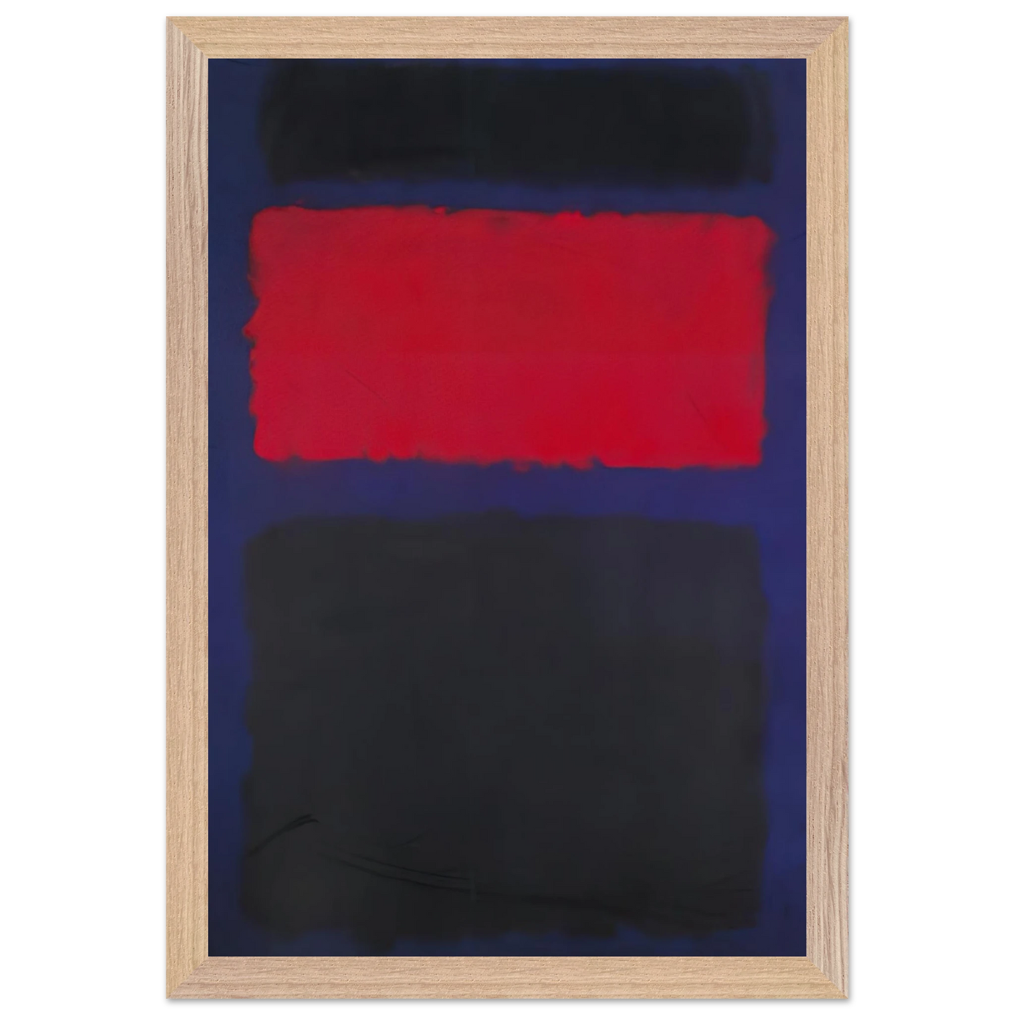 Mark Rothko - Cubierta - 1960 Wall Art - 21x29.7 cm / 8x12" - Premium Wooden Framed Poster With Fine Art Paper-canvas - Black frame