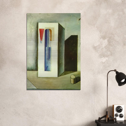 SIPHON AND SMALL BOTTLE OF RUM - Salvador Dali Brushed Aluminum Print - 70x100 cm / 28x40 inches | Salvador Dali Aluminum Print | Salvador Dali Prints