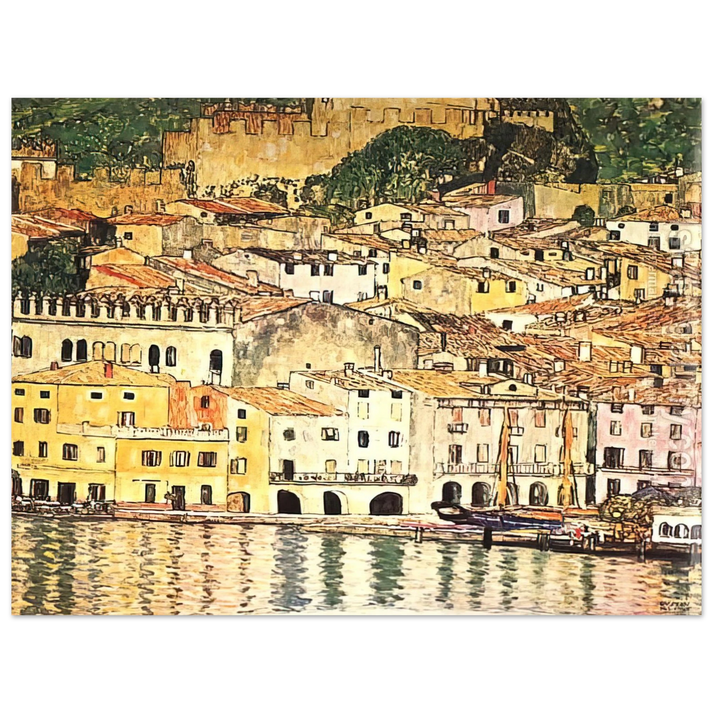 Gustav Klimt - MALCESINE ON LAKE GARDA  75x100 cm / 30x40inches Fine Art Poster