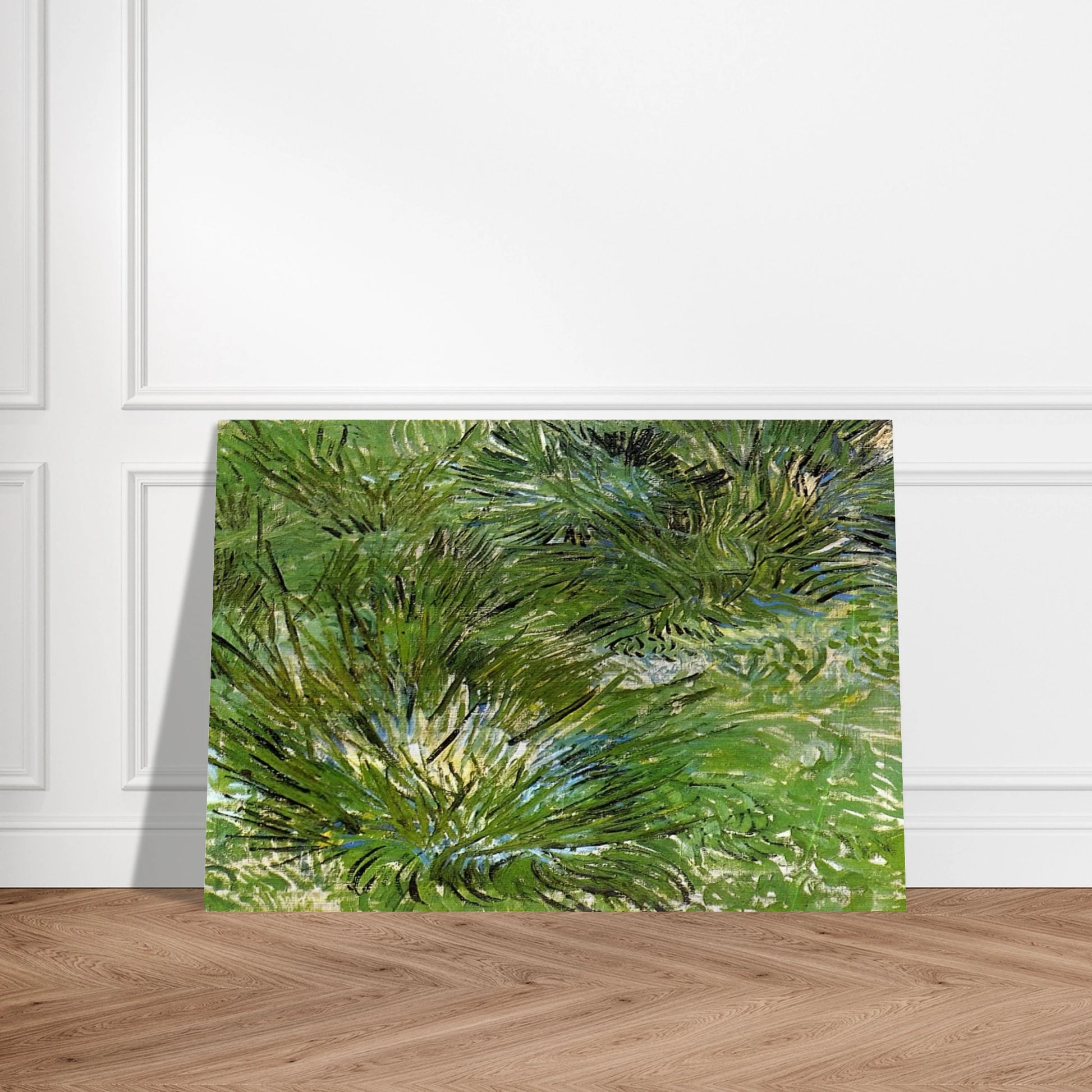 Clumps of Grass - Vincent van Gogh Brushed Aluminum Print - 70x100 cm / 28x40 inches | Vincent van Gogh Aluminum Print | Vincent van Gogh Prints
