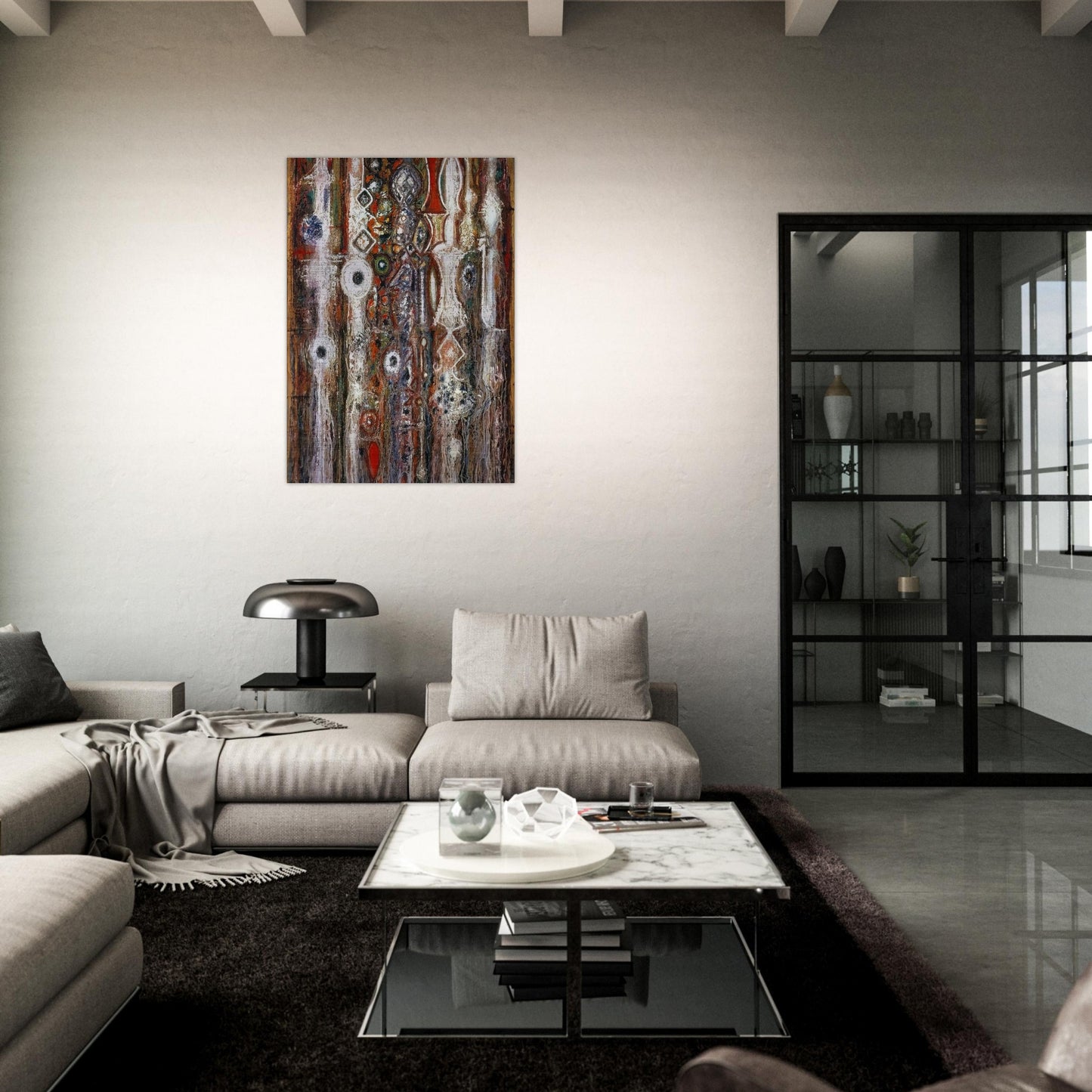 Illumination Gothic - Richard Pousette-Dart Brushed Aluminum Print - 70x100 cm / 28x40 inches | Richard Pousette-Dart Aluminum Print | Richard Pousette-Dart Prints