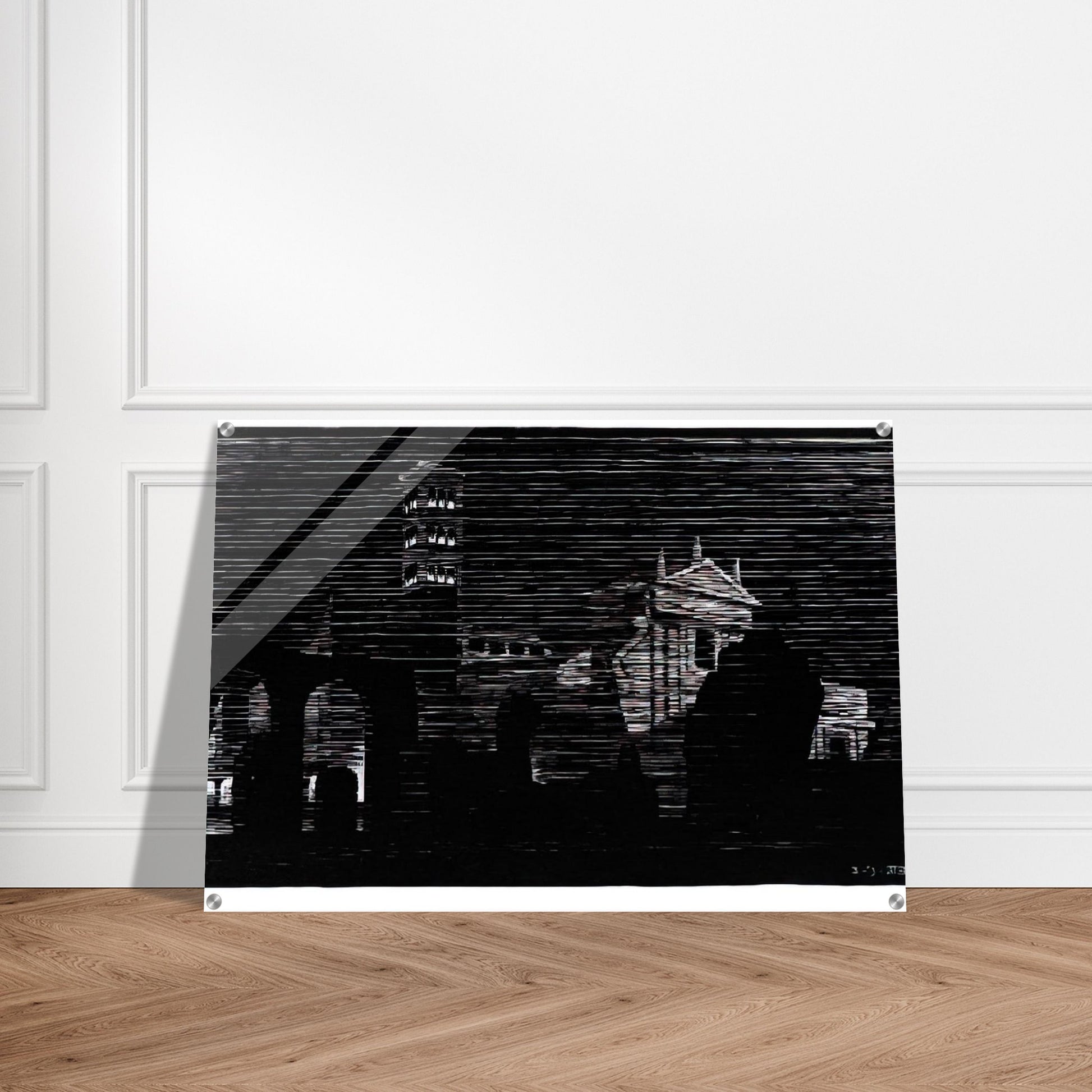 NOCTURNAL ROME 2 - MC Escher Acrylic Print - 70x100 cm / 28x40″ inches | MC Escher Wall Art | MC Escher Prints