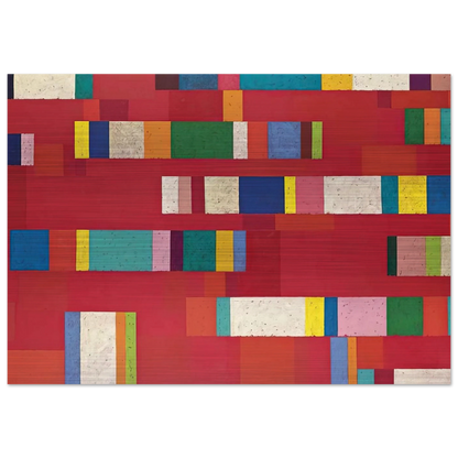Rosso Perugino - 1979 - Piero Dorazio Brushed Aluminum Print - 70x100 cm / 28x40 inches | Piero Dorazio Aluminum Print | Piero Dorazio Prints