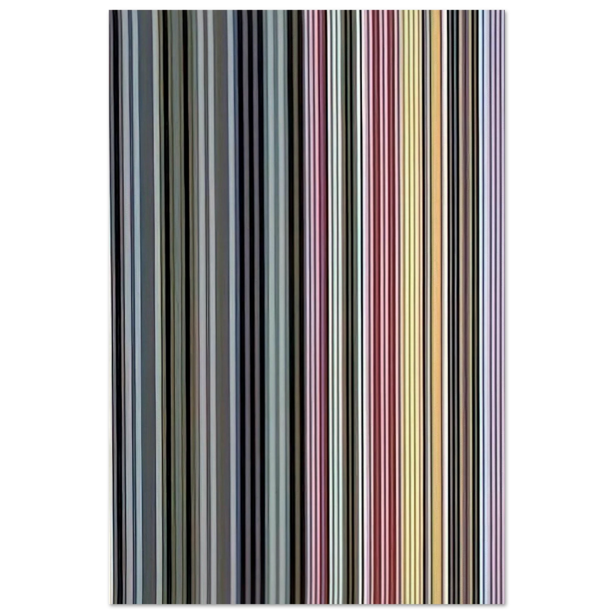 Alice Tully Hall Sampler - 1961 - Gene Davis Art Prints - 100x150 cm / 40x60″ inches | Gene Davis Poster | Gene Davis Prints