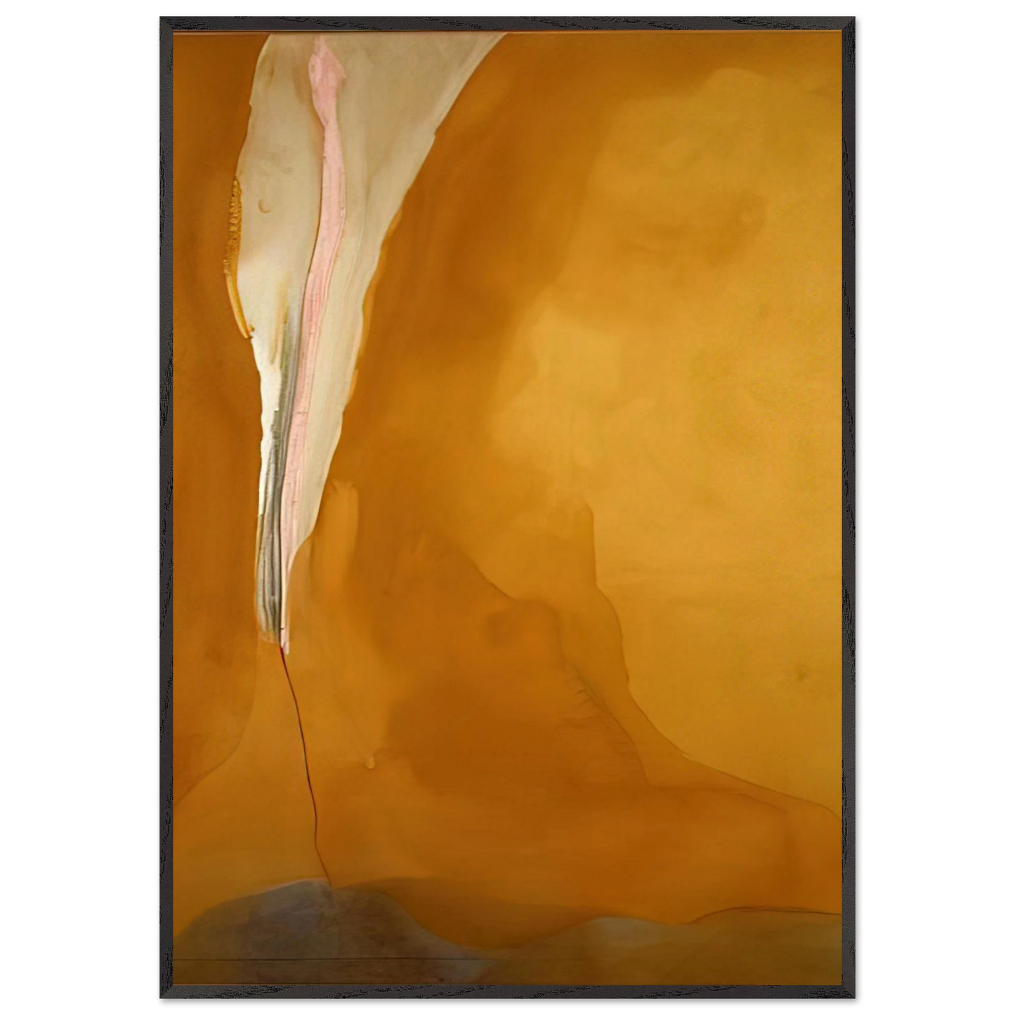 Helen Frankenthaler - Coral Wedge - 1972 Wall art - 35x35 cm / 14x14 inches - Fine Art Poster-canvas - -