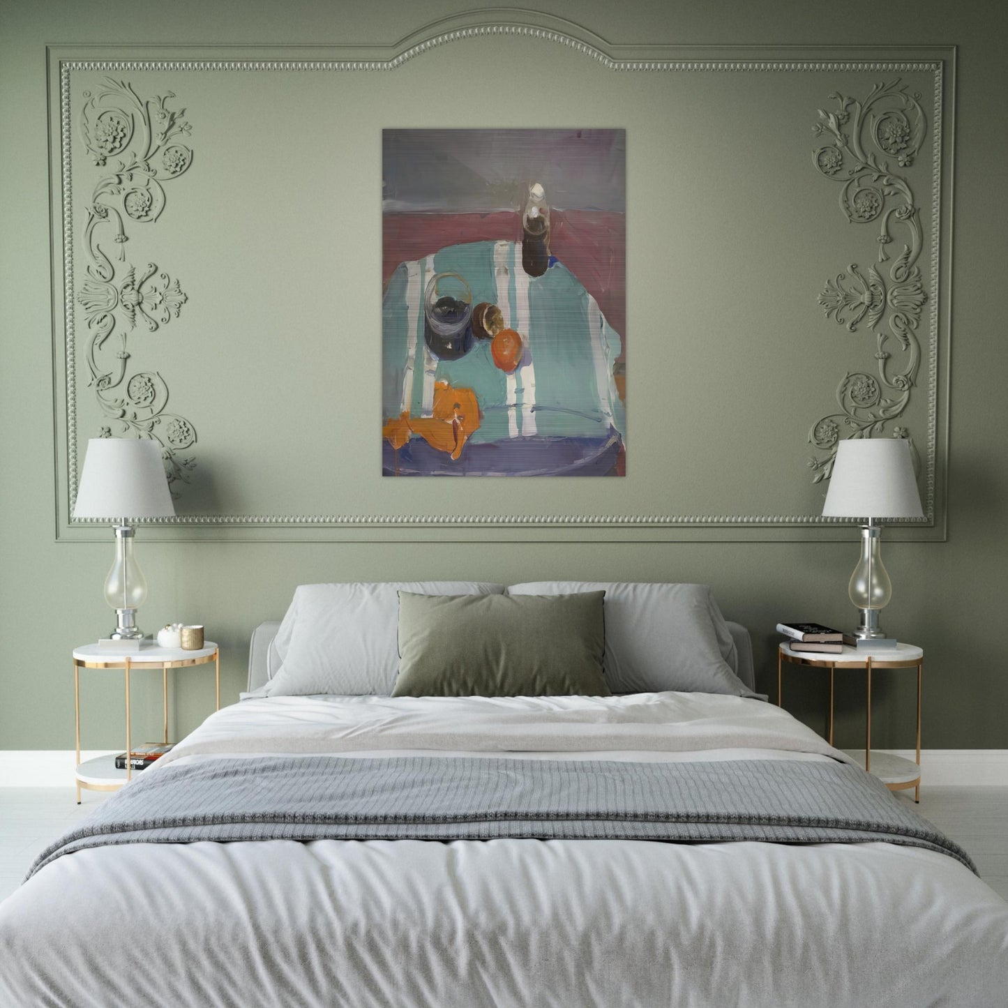 Still Life with Orange Peel - Richard Diebenkorn Brushed Aluminum Print - 70x100 cm / 28x40 inches | Richard Diebenkorn Aluminum Print | Richard Diebenkorn Prints