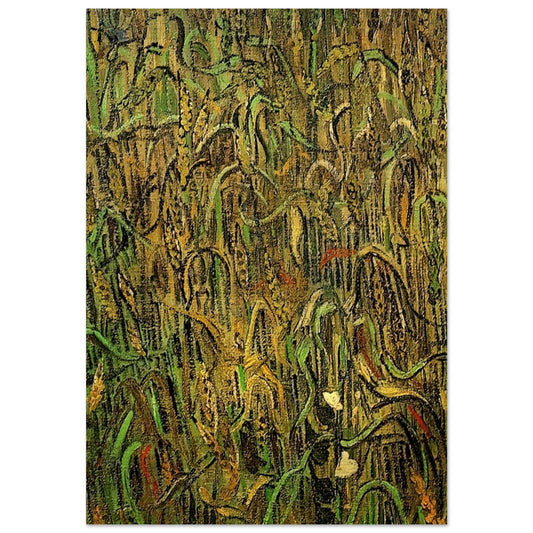 Ears of Wheat - Vincent van Gogh Brushed Aluminum Print - 70x100 cm / 28x40 inches | Vincent van Gogh Aluminum Print | Vincent van Gogh Prints