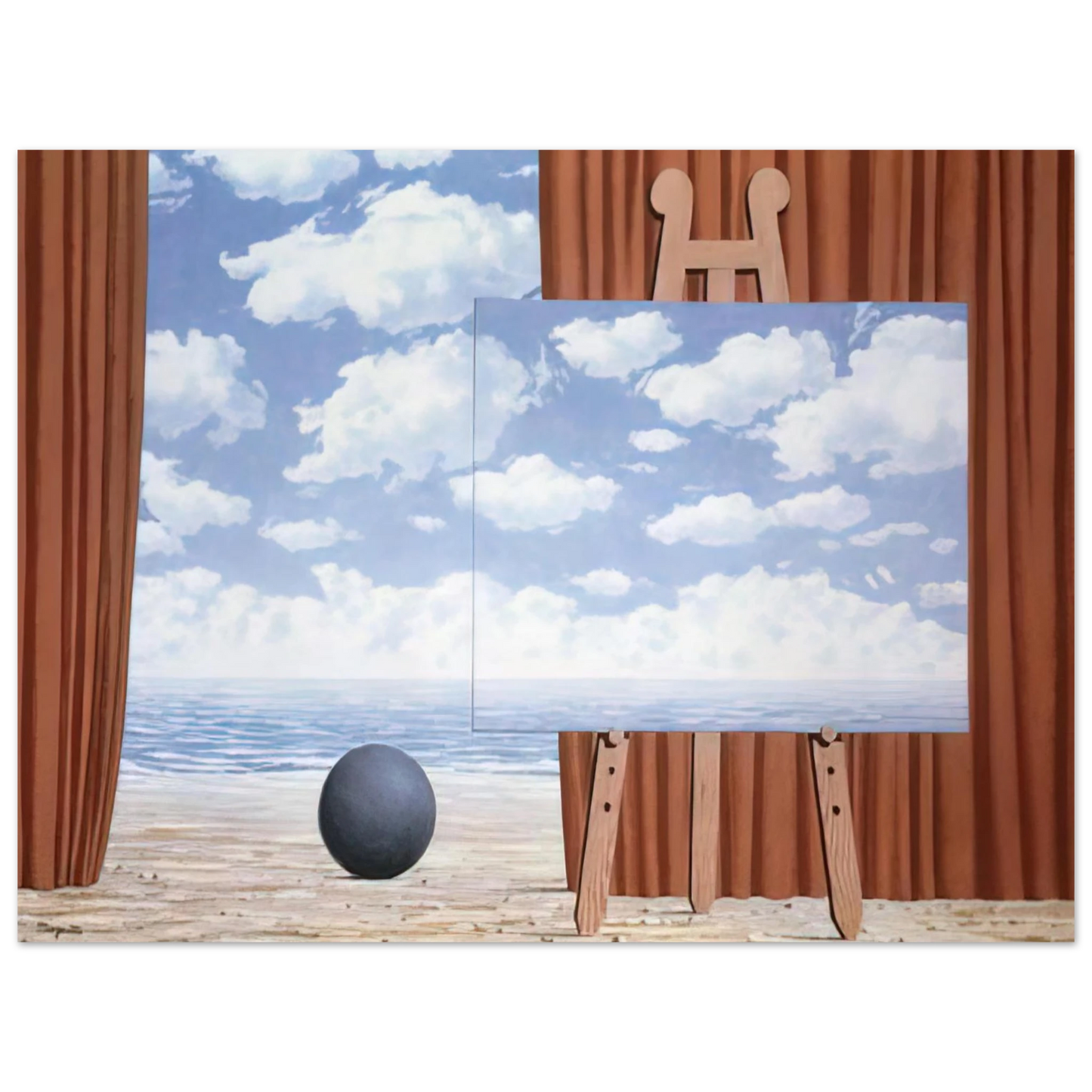 Rene Magritte - THE FAIR CAPTIVE 1965  75x100 cm / 30x40inches Fine Art Poster