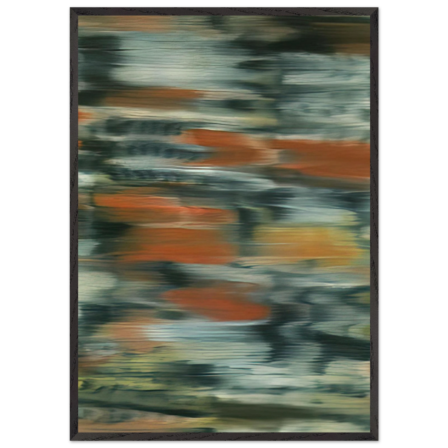 TOWNSCAPE PX 1968 - Gerhard Richter 70x100 cm / 28x40 inches Framed Art Print – Black Wooden Frame
