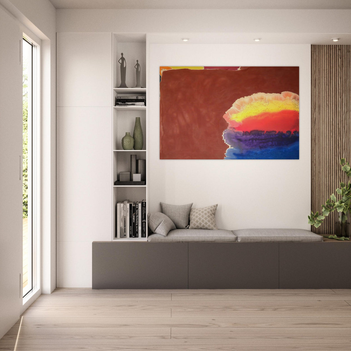 Brown Wall - 1970 - Ronnie Landfield Art Prints - 100x150 cm / 40x60″ inches | Ronnie Landfield Poster | Ronnie Landfield Prints