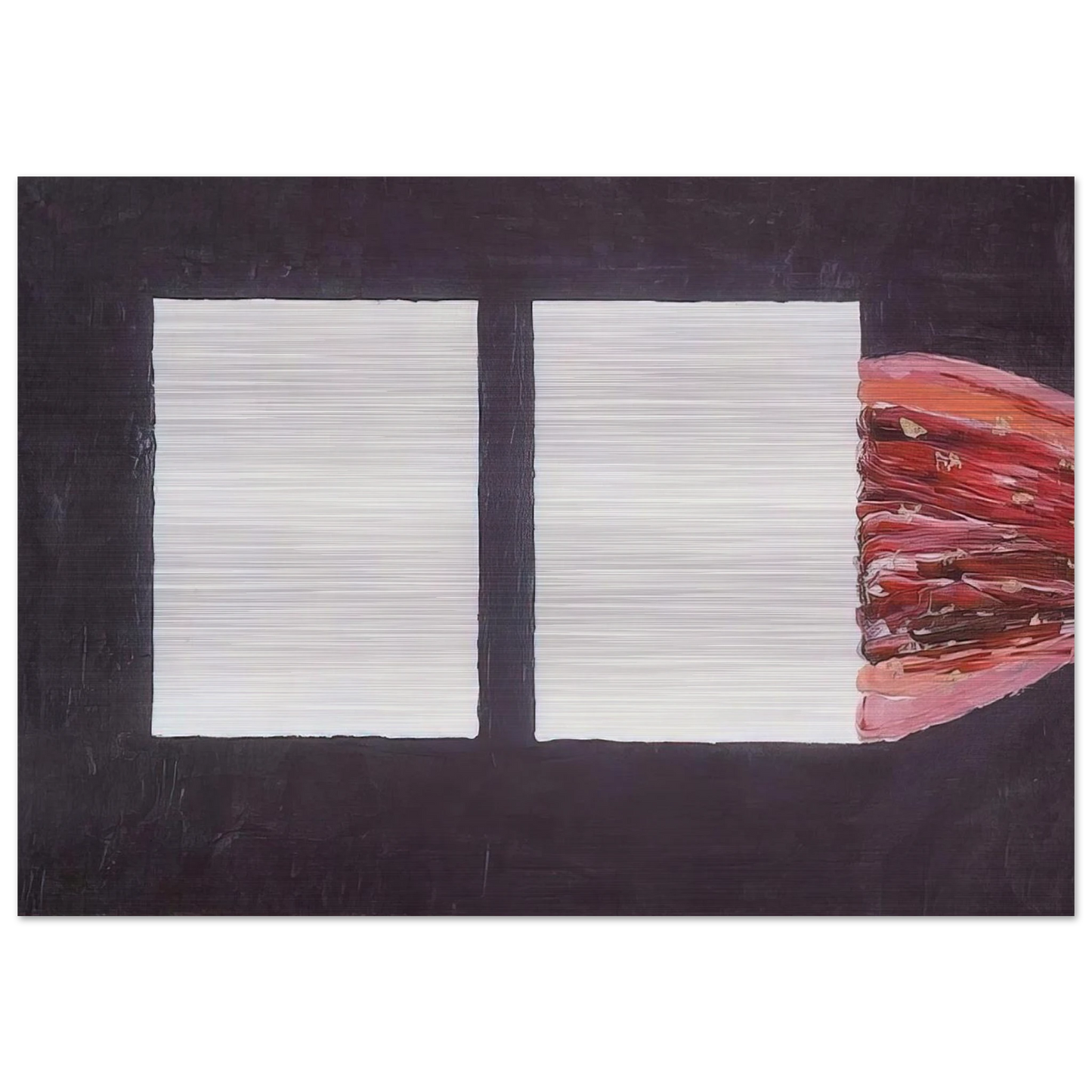 Untitled, No. 12a - 1957 - Forrest Bess Brushed Aluminum Print - 70x100 cm / 28x40 inches | Forrest Bess Aluminum Print | Forrest Bess Prints