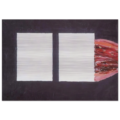 Untitled, No. 12a - 1957 - Forrest Bess Brushed Aluminum Print - 70x100 cm / 28x40 inches | Forrest Bess Aluminum Print | Forrest Bess Prints