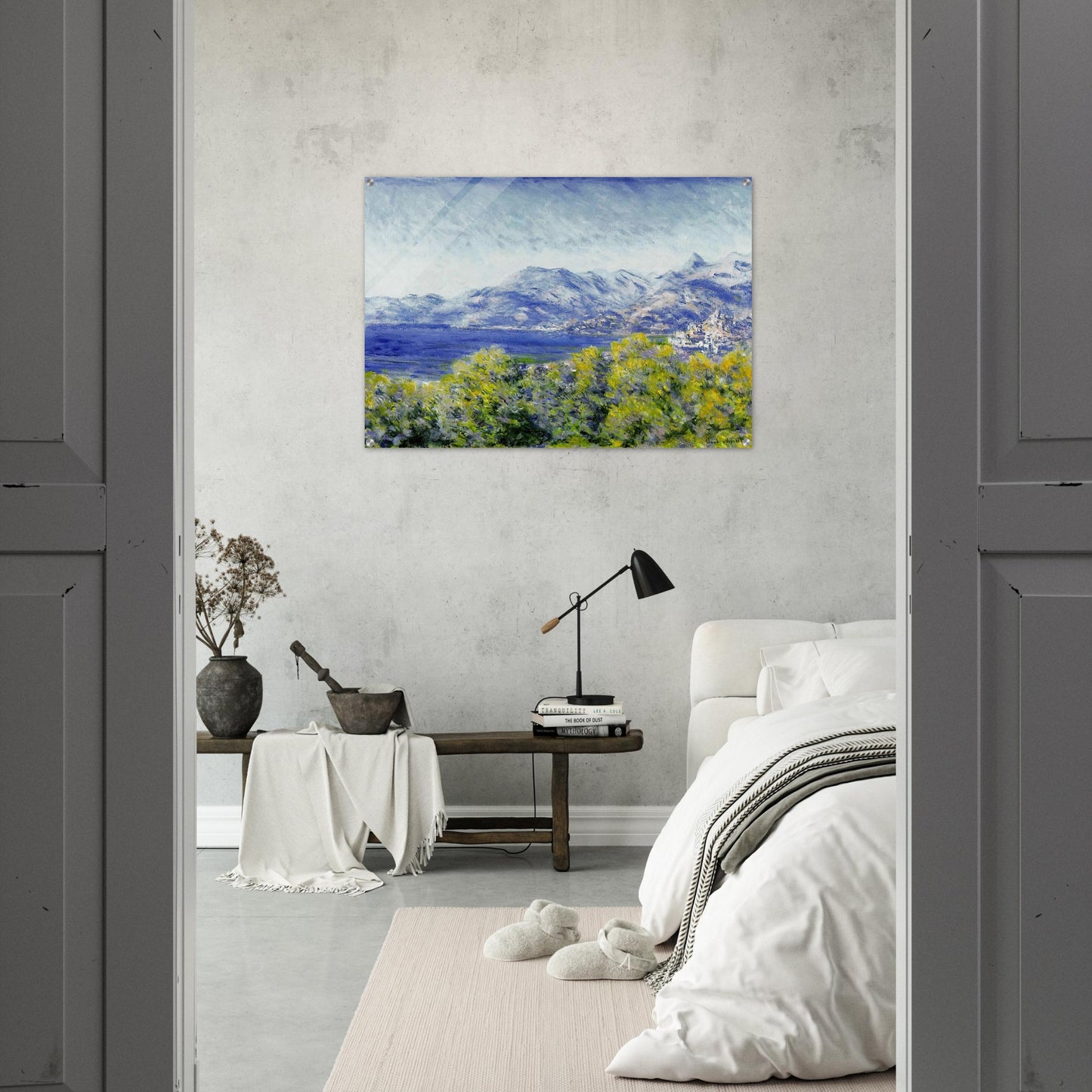 View of Ventimiglia - claude monet Acrylic Print - 70x100 cm / 28x40″ inches