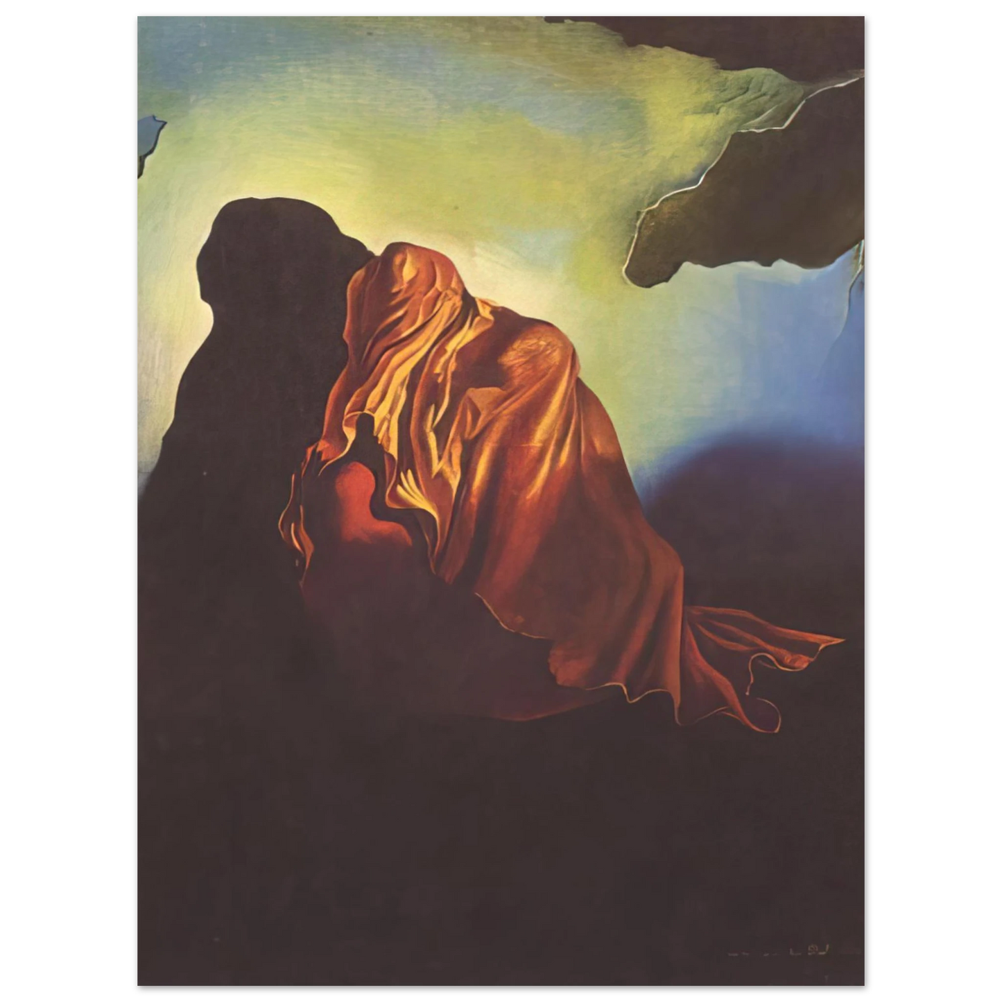 Salvador Dali - THE VEILED HEART  75x100 cm / 30x40inches Fine Art Poster