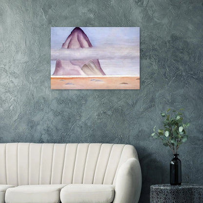 Misty - A Memory - Georgia O'Keeffe Brushed Aluminum Print - 70x100 cm / 28x40 inches | Georgia O'Keeffe Aluminum Print | Georgia O'Keeffe Prints