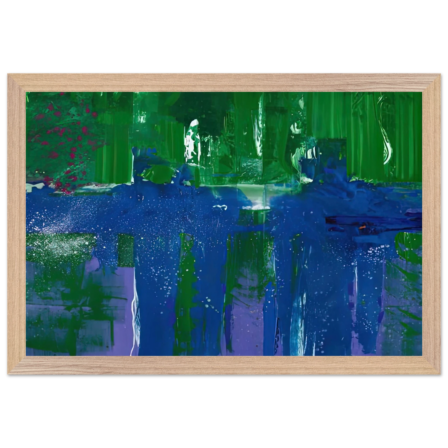 Helen Frankenthaler - Grotto, 1990- Wall Art - 60x80 cm / 24x32 inches - Fine Art Poster-canvas - -