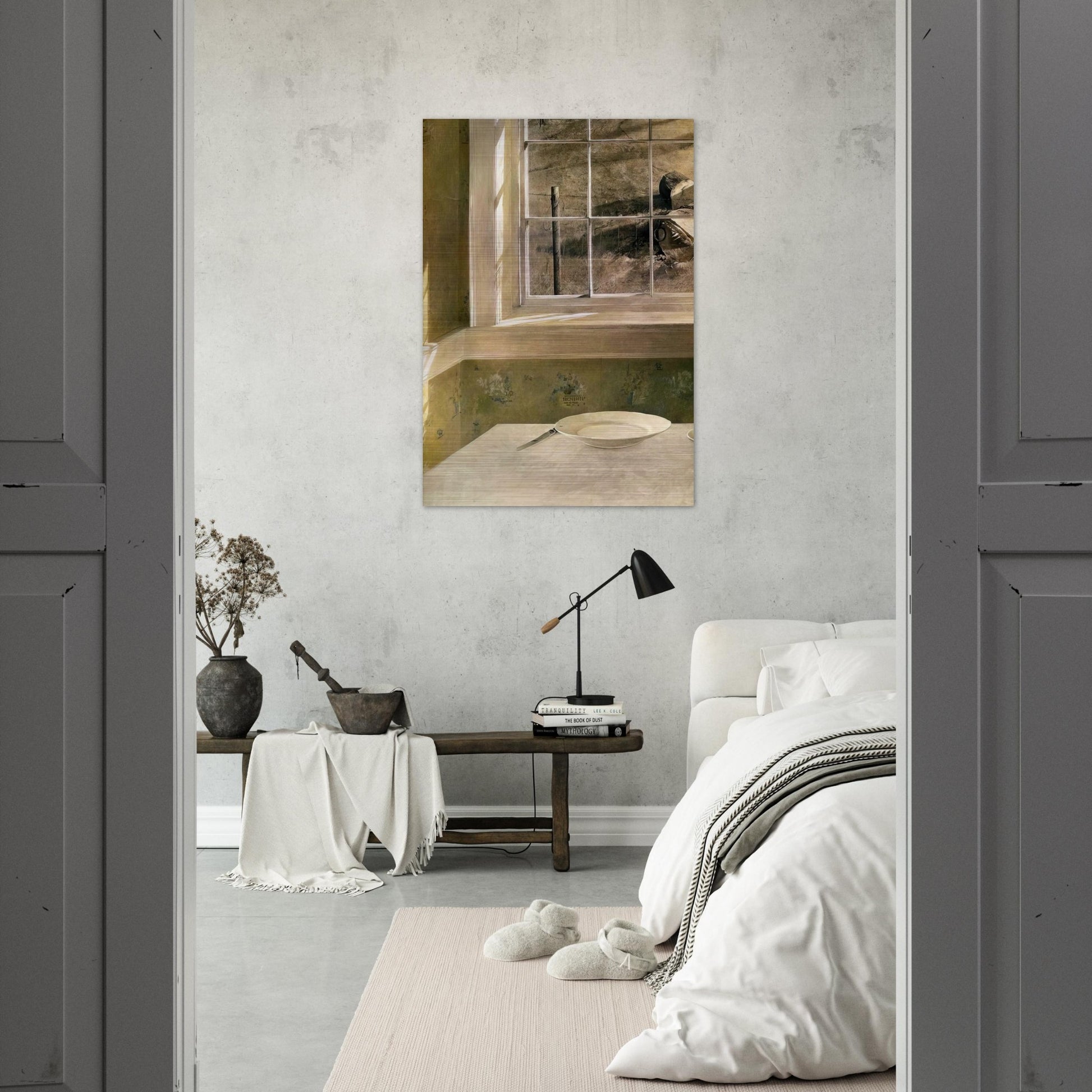 GROUNDHOG DAY - Andrew Wyeth Brushed Aluminum Print - 70x100 cm / 28x40 inches | Andrew Wyeth Aluminum Print | Andrew Wyeth Prints