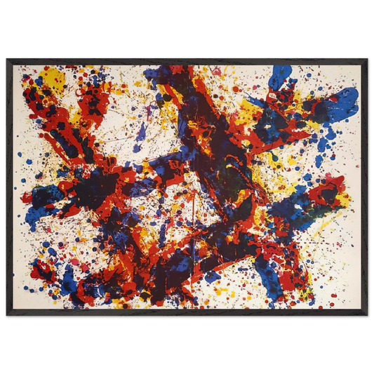 Firewood - Sam Francis 70x100 cm / 28x40 inches Framed Art Print – Black Wooden Frame