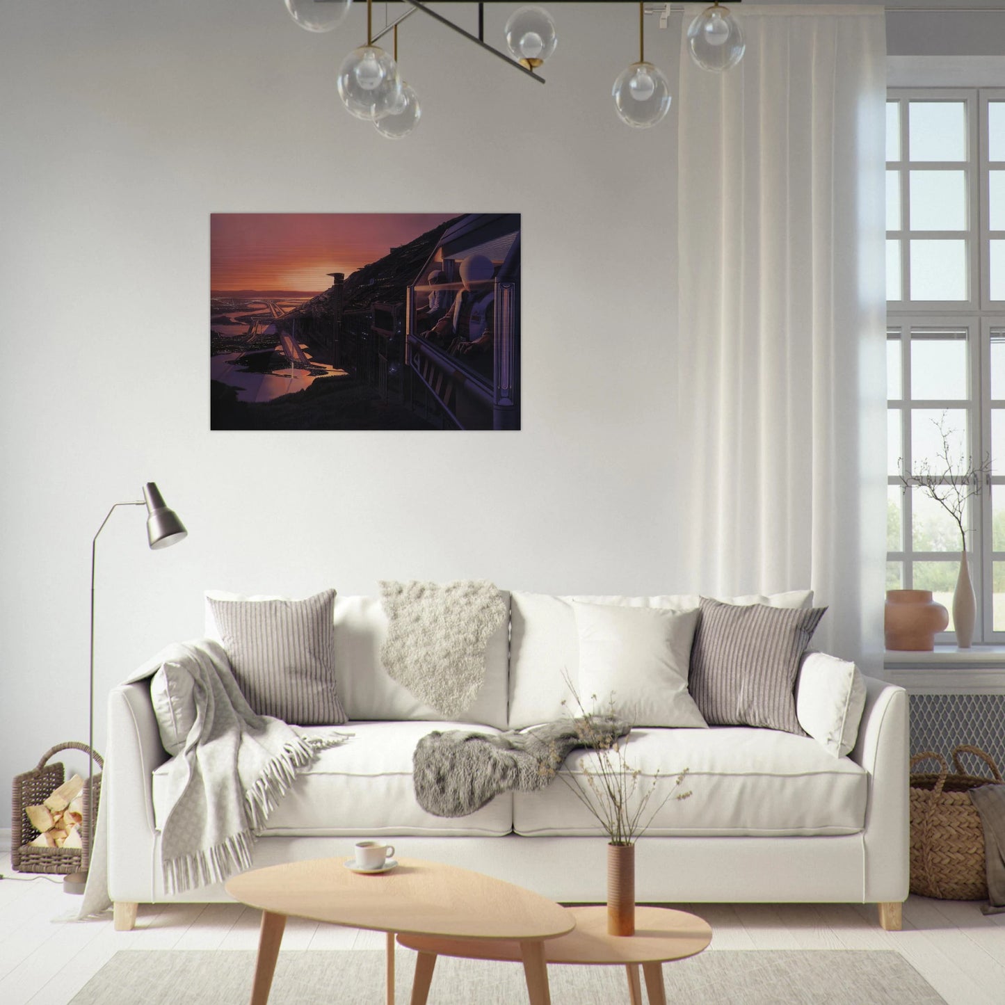 Syd Mead - Syd Mead Brushed Aluminum Print - 70x100 cm / 28x40 inches | Syd Mead Aluminum Print | Syd Mead Prints