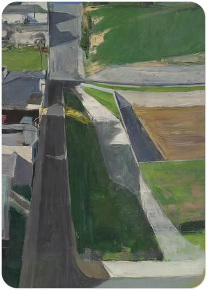 Cityscape I By Richard Diebenkorn Pack of 10 Post Cards | Richard Diebenkorn Post Cards | A6 (10.5 x 14.8 cm) - 4.1 x 5.8 inches