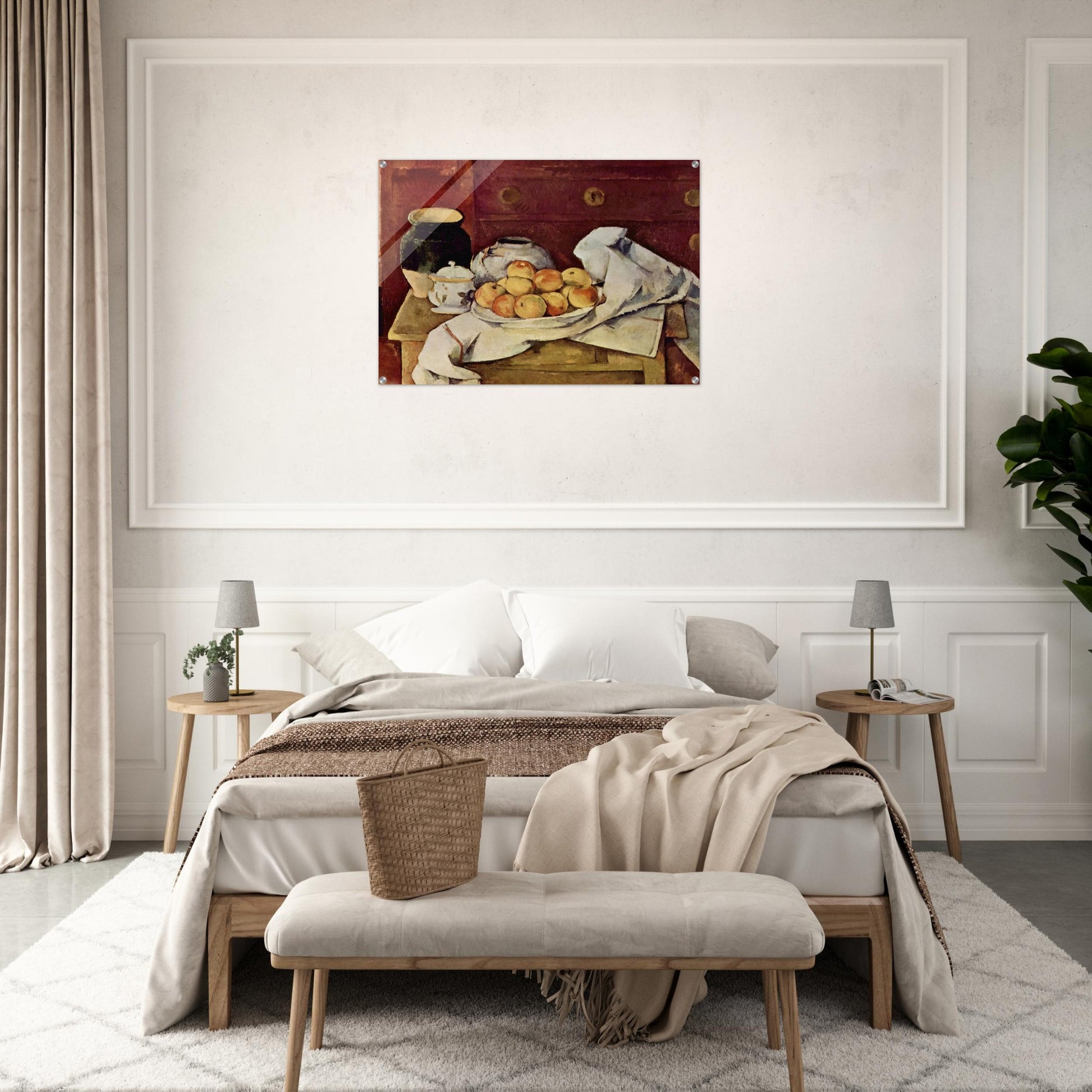 Still Life with a Chest of Drawers - Paul Cézanne Acrylic Print - 70x100 cm / 28x40″ inches | Paul Cézanne Wall Art | Paul Cézanne Prints