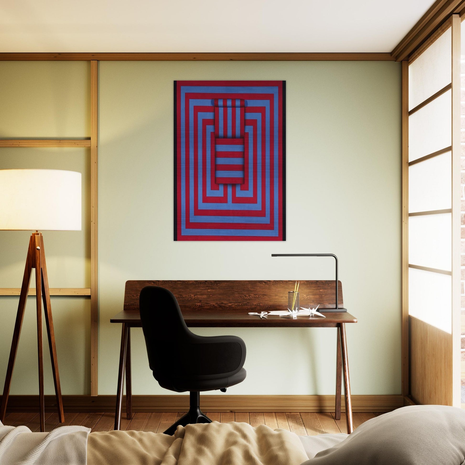 Witoto - 1970 - Omar Rayo Brushed Aluminum Print - 70x100 cm / 28x40 inches | Omar Rayo Aluminum Print | Omar Rayo Prints