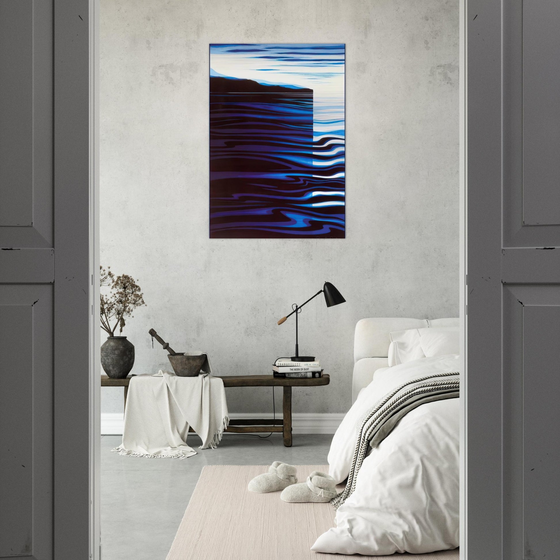 Reflections - Eyvind Earle Brushed Aluminum Print - 70x100 cm / 28x40 inches | Eyvind Earle Aluminum Print | Eyvind Earle Prints