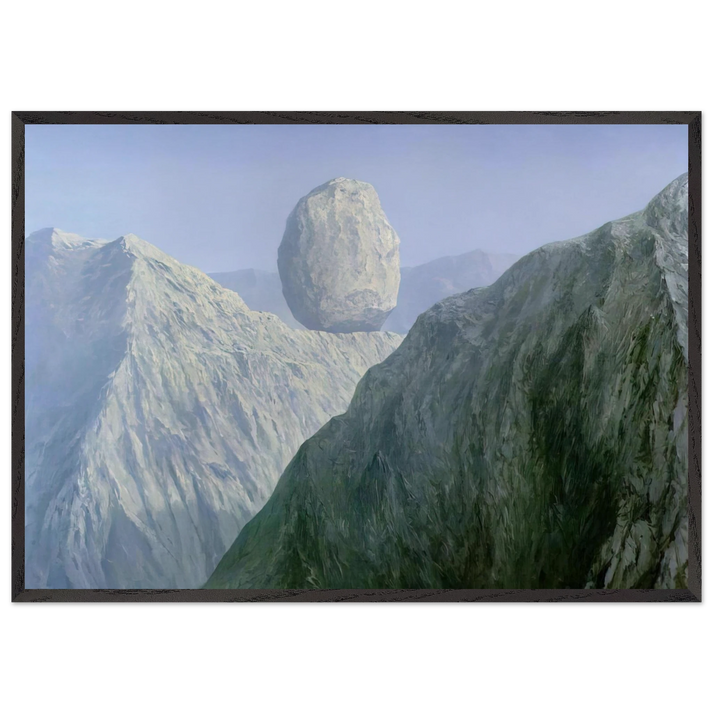 THE GLASS KEY 1959 - Rene Magritte 70x100 cm / 28x40 inches Framed Art Print – Black Wooden Frame