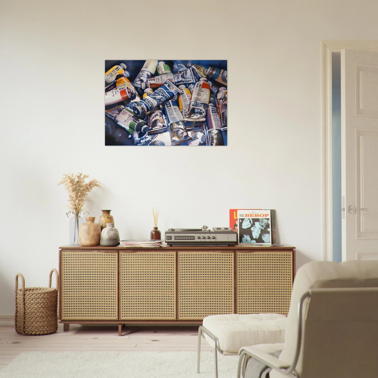 SHIVA BLUE 1973 - Audrey Flack Brushed Aluminum Print - 70x100 cm / 28x40 inches | Audrey Flack Aluminum Print | Audrey Flack Prints