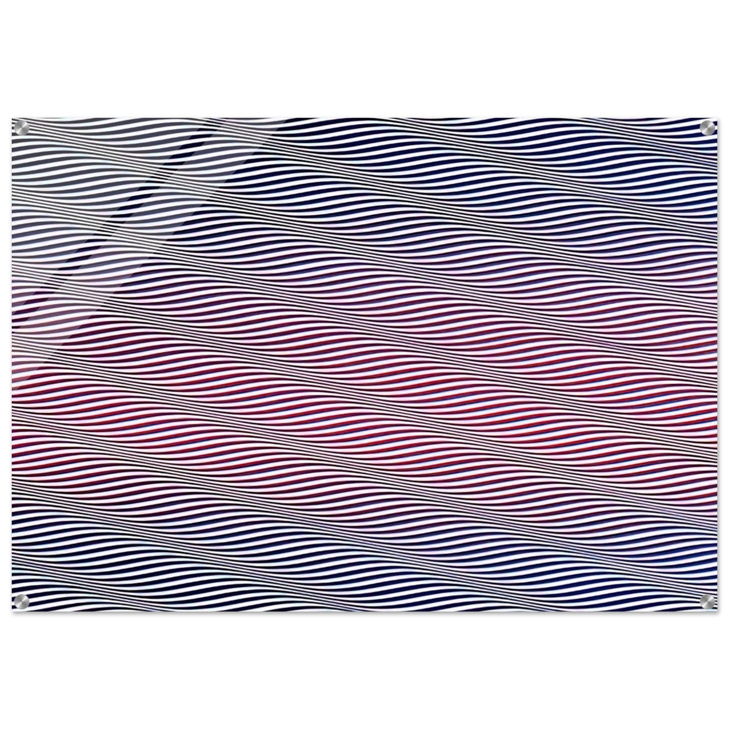 CATARACT 3 1967 - Bridget Riley Acrylic Print - 70x100 cm / 28x40″ inches