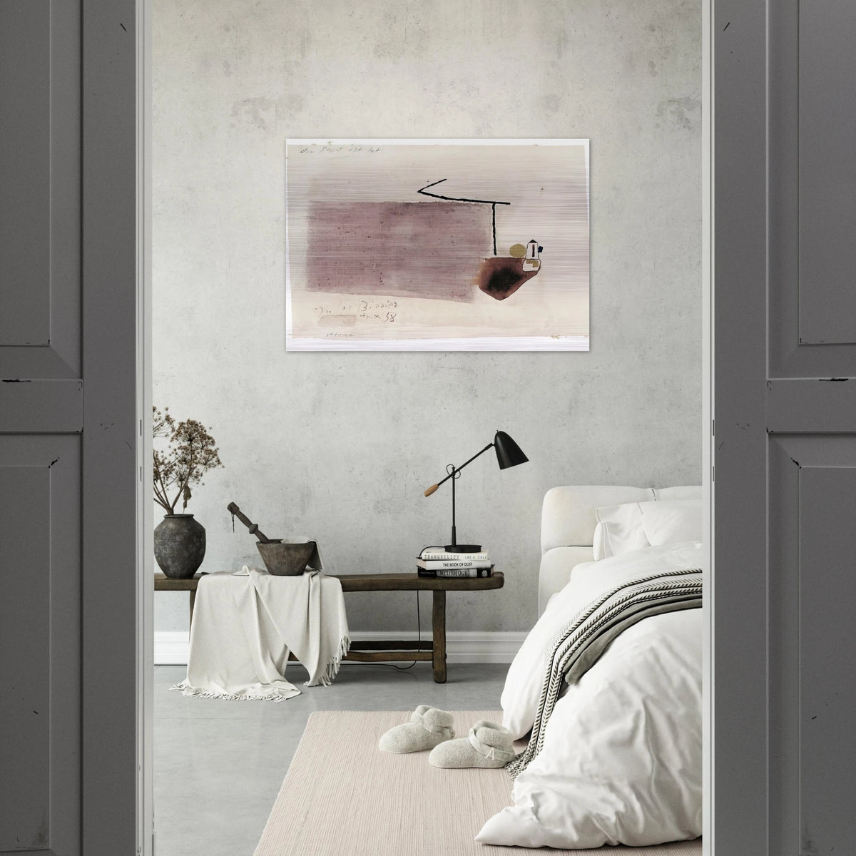 14.X.58 - 1958 - Julius Bissier Brushed Aluminum Print - 70x100 cm / 28x40 inches | Julius Bissier Aluminum Print | Julius Bissier Prints