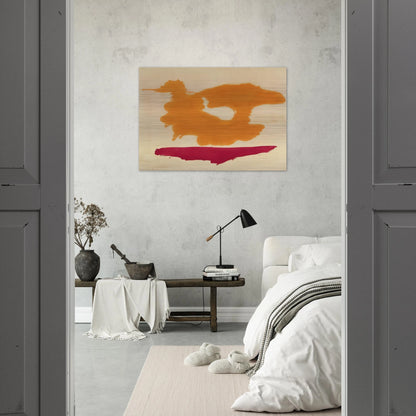 Only Orange - 1963 - Helen Frankenthaler Brushed Aluminum Print - 70x100 cm / 28x40 inches | Helen Frankenthaler Aluminum Print | Helen Frankenthaler Prints