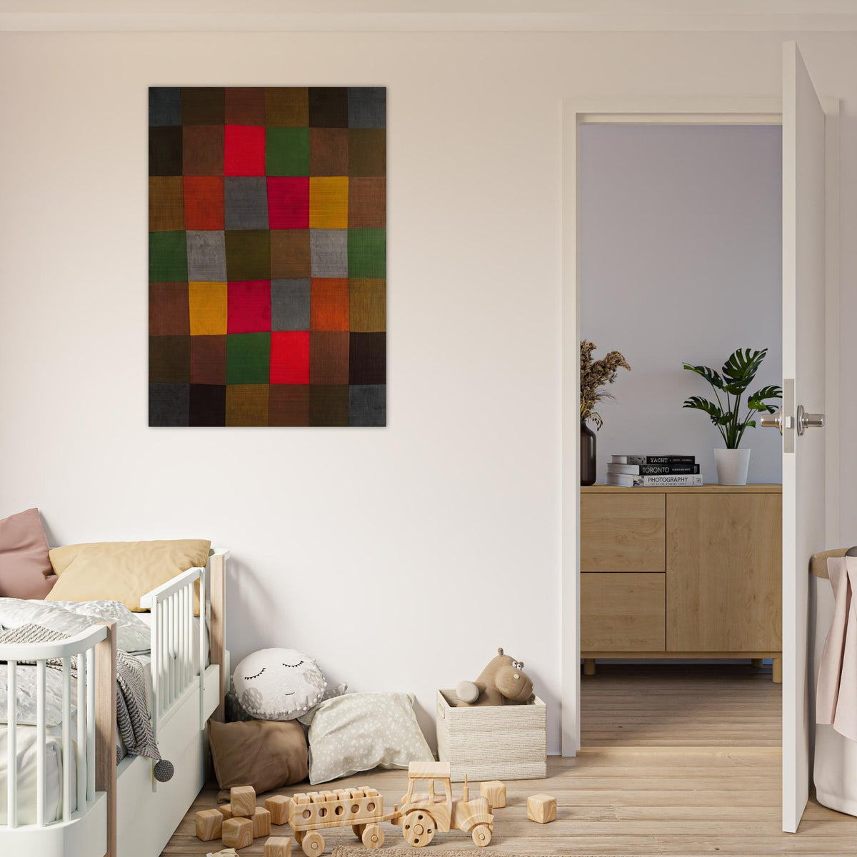 NEW HARMONY 1936 - Paul Klee Brushed Aluminum Print - 70x100 cm / 28x40 inches | Paul Klee Aluminum Print | Paul Klee Prints
