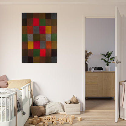NEW HARMONY 1936 - Paul Klee Brushed Aluminum Print - 70x100 cm / 28x40 inches | Paul Klee Aluminum Print | Paul Klee Prints