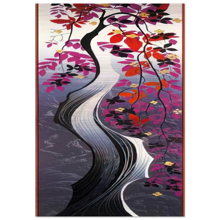Twisted Tree - Eyvind Earle Brushed Aluminum Print - 70x100 cm / 28x40 inches | Eyvind Earle Aluminum Print | Eyvind Earle Prints