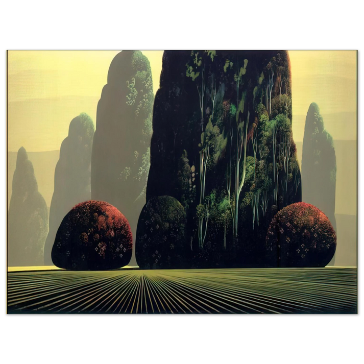 Eyvind Earle - Autumn Eucalyptus  75x100 cm / 30x40inches Fine Art Poster