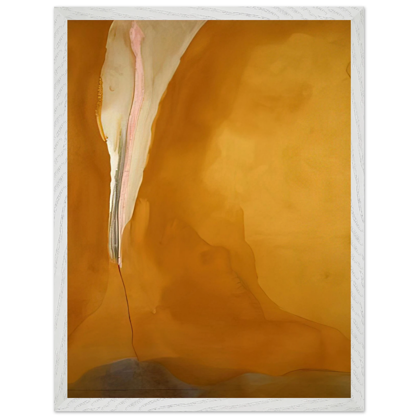 Helen Frankenthaler - Coral Wedge - 1972 Wall art - 45x60 cm / 18x24 inches - Premium Wooden Framed Poster With Fine Art Paper-canvas - Wood frame