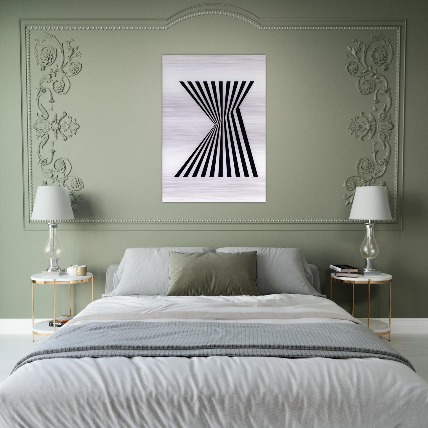 UNTITLED FRAGMENT 1 1965 - Bridget Riley Brushed Aluminum Print - 70x100 cm / 28x40 inches | Bridget Riley Aluminum Print | Bridget Riley Prints