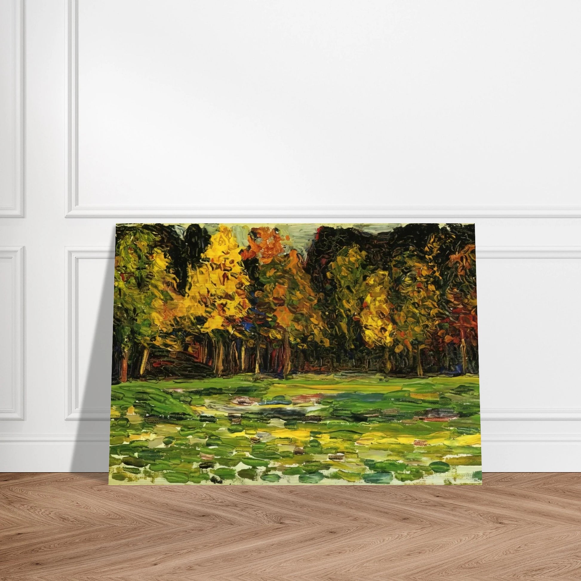 FOREST EDGE - Wassily Kandinsky Brushed Aluminum Print - 70x100 cm / 28x40 inches | Wassily Kandinsky Aluminum Print | Wassily Kandinsky Prints