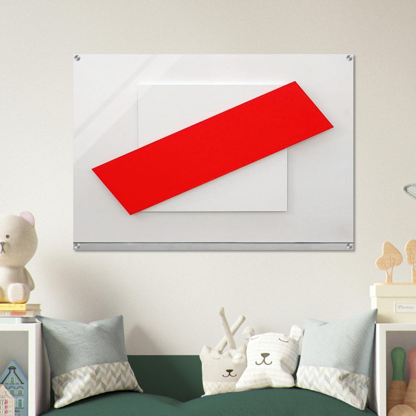 Red Diagonal - Ellsworth Kelly Acrylic Print - 70x100 cm / 28x40″ inches