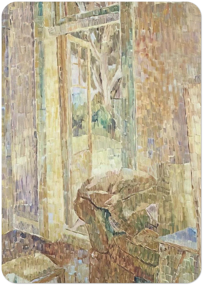 Door into the garden - 1947 By Grace Cossington Smith Pack of 10 Post Cards | Grace Cossington Smith Post Cards | A6 (10.5 x 14.8 cm) - 4.1 x 5.8 inches